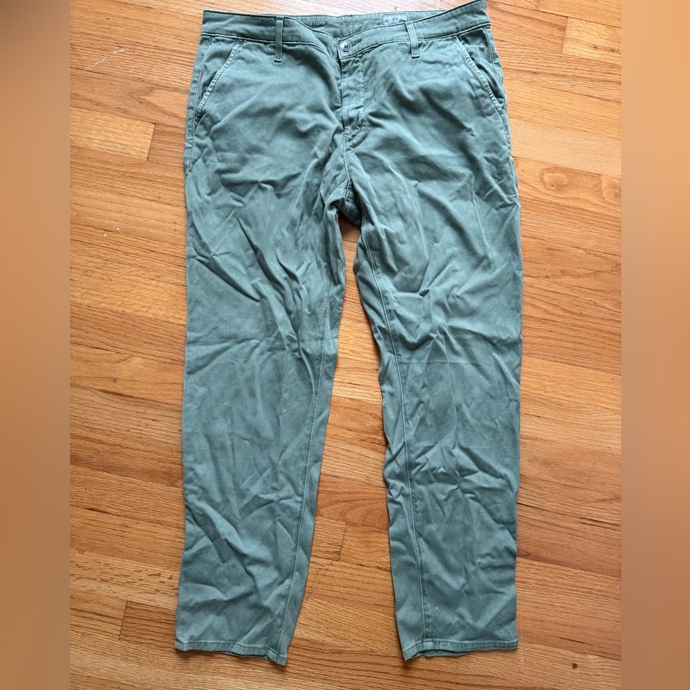 AG Adriano Goldschmied Olive Chinos